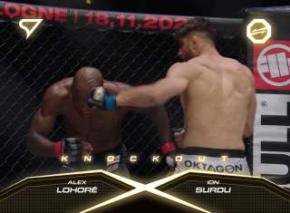 Alex Lohoré vs Ion Suroli - OKTAGON 41  SportZoo MMA Oktagon 2024 3D Knockout č.KO-14