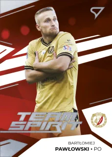 Pawłowski Bartłomiej PKO Bank Polski Ekstraklasa 2023-24 I.série Team Spirit  č.TS-36