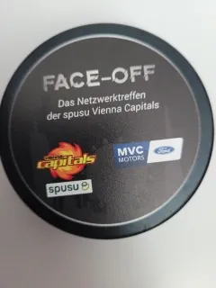 Hokejový puky - jednostranný -  Face - OFF Vienna Capitasl MVC Motors     