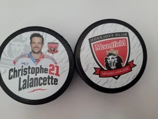 Hokejový puky - dvoustranný - HK H.Králové - Christophe Lalancette