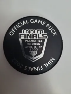 Hokejový puky - dvoustranný - Official game Puck Laidler/Wilkinson Finals 2022