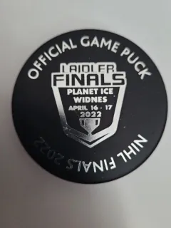 Hokejový puky - dvoustranný - Official game Puck Laidler/Wilkinson Finals 2022