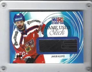 Klepiš Jakub Moje Kartičky 2017-18 Game used memorabilia /25 (Stick) č.JK