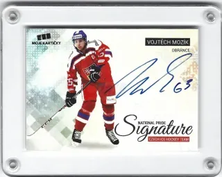 Mozík Vojtěch Moje Kartičky 2017-18 National Pride Signatures cards  Gold /10 č.23