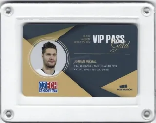 Jordán Michal Moje Kartičky 2017-18 VIP Pass /100 (Gold) č.3