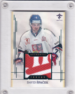 Špaček David Real Cards 2025/26 Authentic Jersey -Blue 1of1 č.AJ-23
