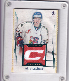 Ticháček Jiří Real Cards 2025/26 Authentic Jersey -Blue 1of1 č.AJ-25