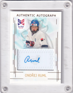 Ruml Ondřej Real Cards 2025/26 Hlinka - Gretzky Cup U18 - Authentic Autograph -Auto /14 č.HG-16