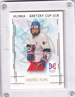 Ruml Ondřej Real Cards 2025/26 Hlinka - Gretzky Cup U18 -Gold /50 č.HG-16