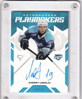 Andrey Legalin  SportZoo SHL Tipos 2025-26 I.série Autographed Playmakers /95 č.AP-AL