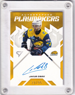 Jakub Cibák  SportZoo SHL Tipos 2025-26 I.série Autographed Playmakers /95 č.AP-JP