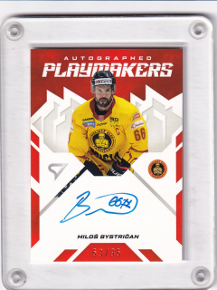 Miloš Bystričan  SportZoo SHL Tipos 2025-26 I.série Autographed Playmakers /95 č.AP-MB