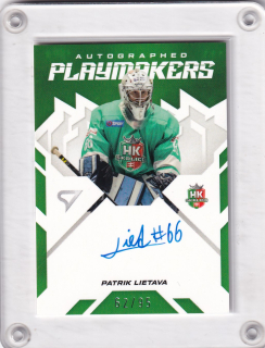 Patrik Lietava  SportZoo SHL Tipos 2025-26 I.série Autographed Playmakers /95 č.AP-PL