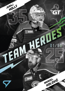 Hollý-Holovič  SportZoo SHL Tipos 2025-26 I.série Team Heroes /50 č.TH-16