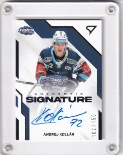 Kollár Andrej SportZoo ELH 2022-23 Authentic Signature Level 1 /150 č.AS1-KA