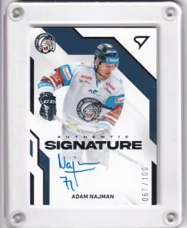 Najman Adam SportZoo ELH 2022-23 Authentic Signature Level 2 /100 č.AS2-AN