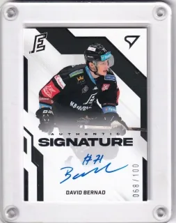 Bernad David SportZoo ELH 2022-23 Authentic Signature Level 2 /100 č.AS2-DB