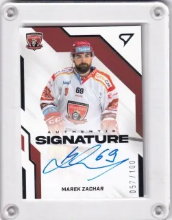 Zachar Marek SportZoo ELH 2022-23 Authentic Signature Level 2 /100 č.AS2-MZ