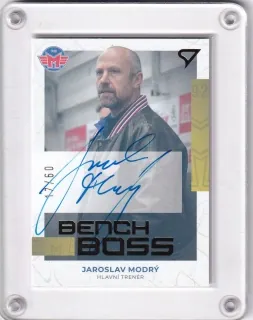 Modrý Jaroslav SportZoo ELH 2022-23 Bench Boss Auto /60 č.BBS-JM