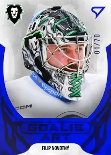 Novotný Filip SportZoo ELH 2022-23 Goalie Art /70 č.GA-08