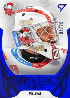 Lukáš Jan SportZoo ELH 2022-23 Goalie Art /70 č.GA-19