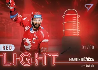 Růžička Martin SportZoo ELH 2022-23 Red Light /50 č.RL-03