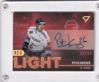 Krieger Peter SportZoo ELH 2022-23 Red Light Auto /65 č.RL-20
