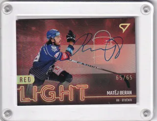 Beran Matěj SportZoo ELH 2022-23 Red Light Auto /65 č.RL-35