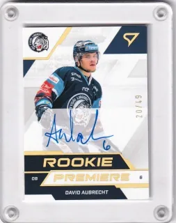 Aubrecht David SportZoo ELH 2022-23 Rookie Premiere Auto č.RPS-DA