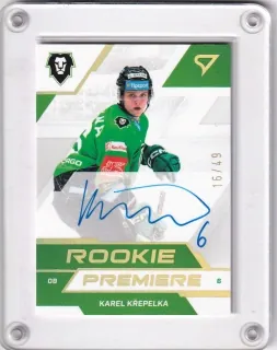 Křepelka Karel SportZoo ELH 2022-23 Rookie Premiere Auto č.RPS-KK