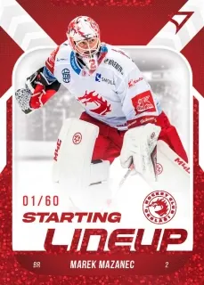 Mazanec Marek SportZoo ELH 2022-23 Starting Line Up /60 RED č.SL-01
