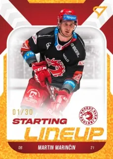 Marinčin Martin SportZoo ELH 2022-23 Starting Line Up /30 Gold č.SL-03
