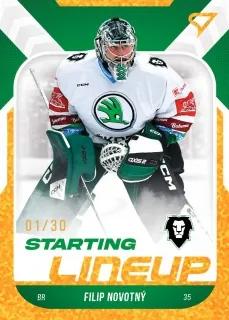 Novotný Filip SportZoo ELH 2022-23 Starting Line Up /30 Gold č.SL-19