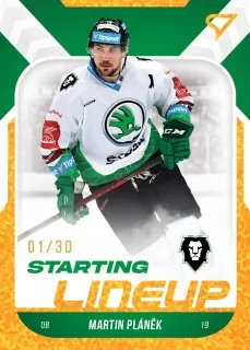 Pláněk Martin SportZoo ELH 2022-23 Starting Line Up /30 Gold č.SL-20
