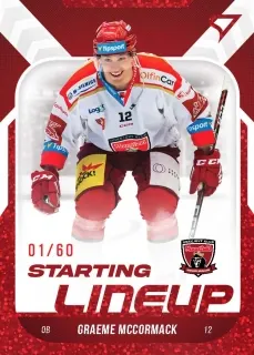 McCormack Greame SportZoo ELH 2022-23 Starting Line Up /60 RED č.SL-26