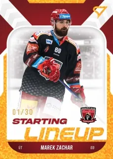 Zachar Marek SportZoo ELH 2022-23 Starting Line Up /30 Gold č.SL-28