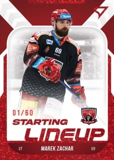Zachar Marek SportZoo ELH 2022-23 Starting Line Up /60 RED č.SL-28