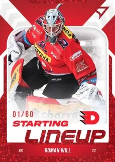 Will Roman SportZoo ELH 2022-23 Starting Line Up /60 RED č.SL-31