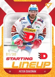 Čerešňák Peter SportZoo ELH 2022-23 Starting Line Up /30 Gold č.SL-32