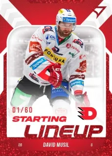 Musil David SportZoo ELH 2022-23 Starting Line Up /60 RED č.SL-33