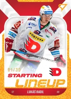 Radil Lukáš SportZoo ELH 2022-23 Starting Line Up /30 Gold č.SL-34