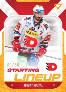 Kousal Robert SportZoo ELH 2022-23 Starting Line Up /30 Gold č.SL-36