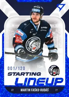 Faško-Rudáš Martin SportZoo ELH 2022-23 Starting Line Up /120 BLUE č.SL-40