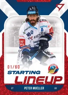 Mueller Peter SportZoo ELH 2022-23 Starting Line Up /60 RED č.SL-46