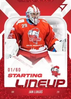 Lukáš Jan SportZoo ELH 2022-23 Starting Line Up /60 RED č.SL-55