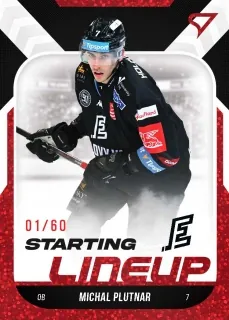 Plutnar Michal SportZoo ELH 2022-23 Starting Line Up /60 RED č.SL-68