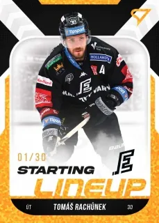 Rachůnek Tomáš SportZoo ELH 2022-23 Starting Line Up /30 Gold č.SL-72