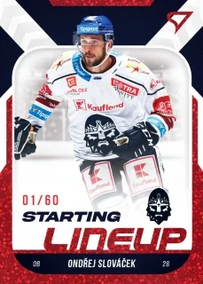 Slováček Ondřej SportZoo ELH 2022-23 Starting Line Up /60 RED č.SL-81