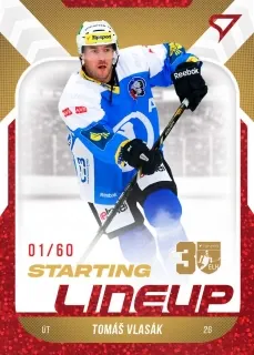 Vlasák Tomáš SportZoo ELH 2022-23 Starting Line Up /60 RED č.SL-90