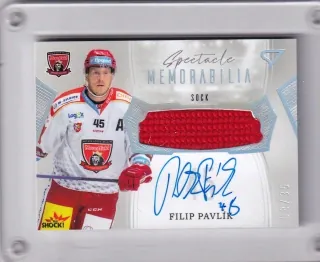 Pavlík Filip SportZoo ELH 2022-23 Spectacle Memorabilia Auto /35 č.SM-FP